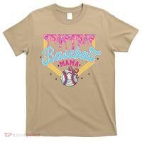 Baseball Drip Mama Ice Cream Drip Baseball Mom T-Shirt thumb 0