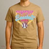 Baseball Drip Mama Ice Cream Drip Baseball Mom T-Shirt thumb 3