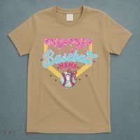 Baseball Drip Mama Ice Cream Drip Baseball Mom T-Shirt thumb 5