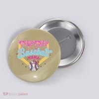 Baseball Drip Mama Ice Cream Drip Baseball Mom Button thumb 0