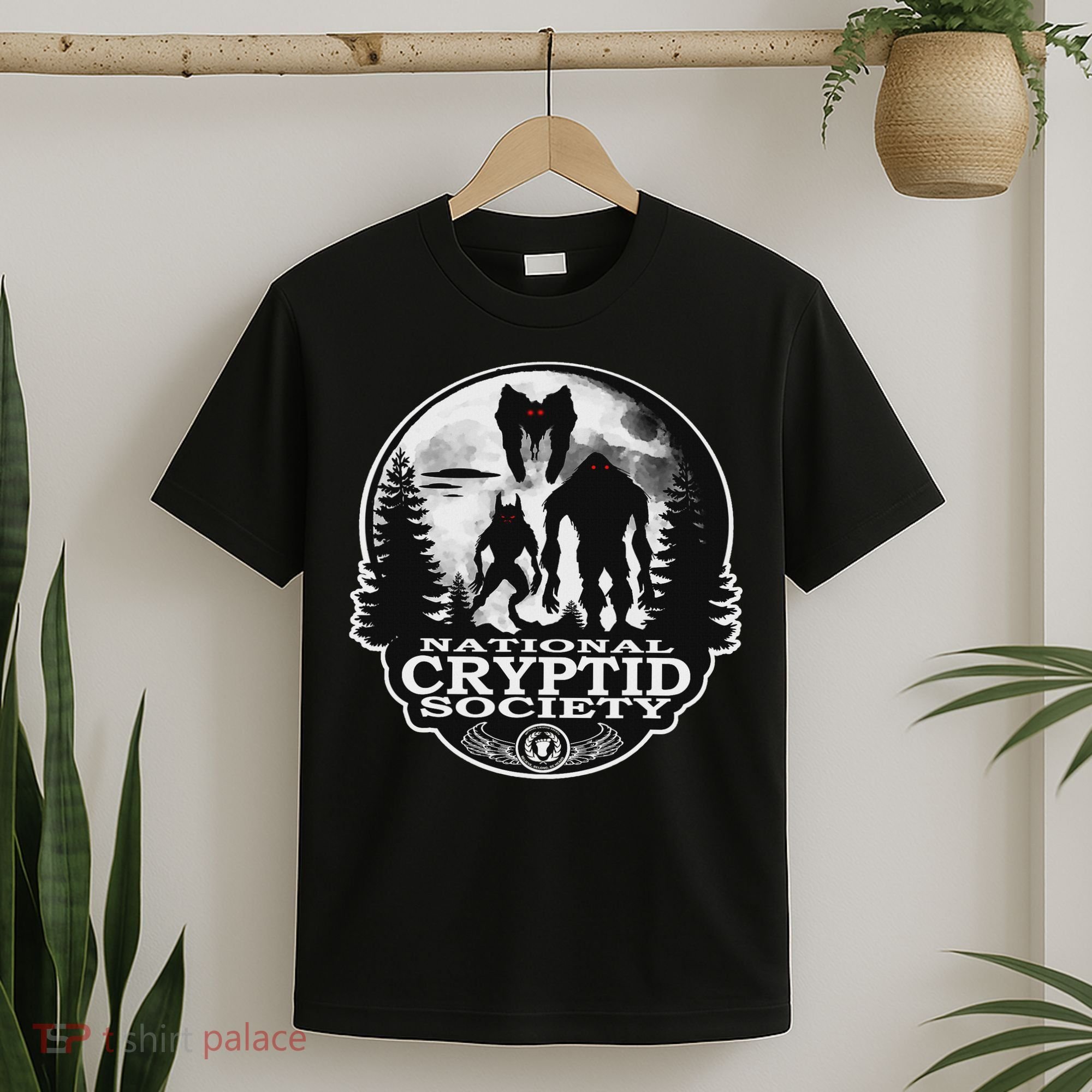 Bigfoot Dogman Mothman Ufo; National Cryptid Society  T-Shirt