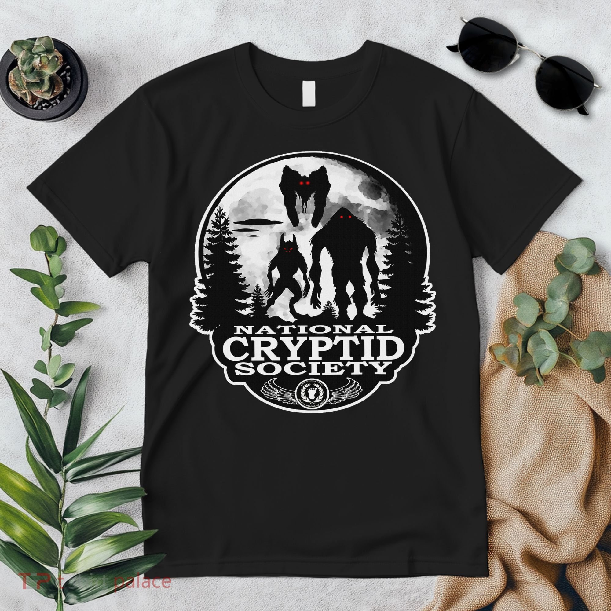 Bigfoot Dogman Mothman Ufo; National Cryptid Society  Premium T-Shirt