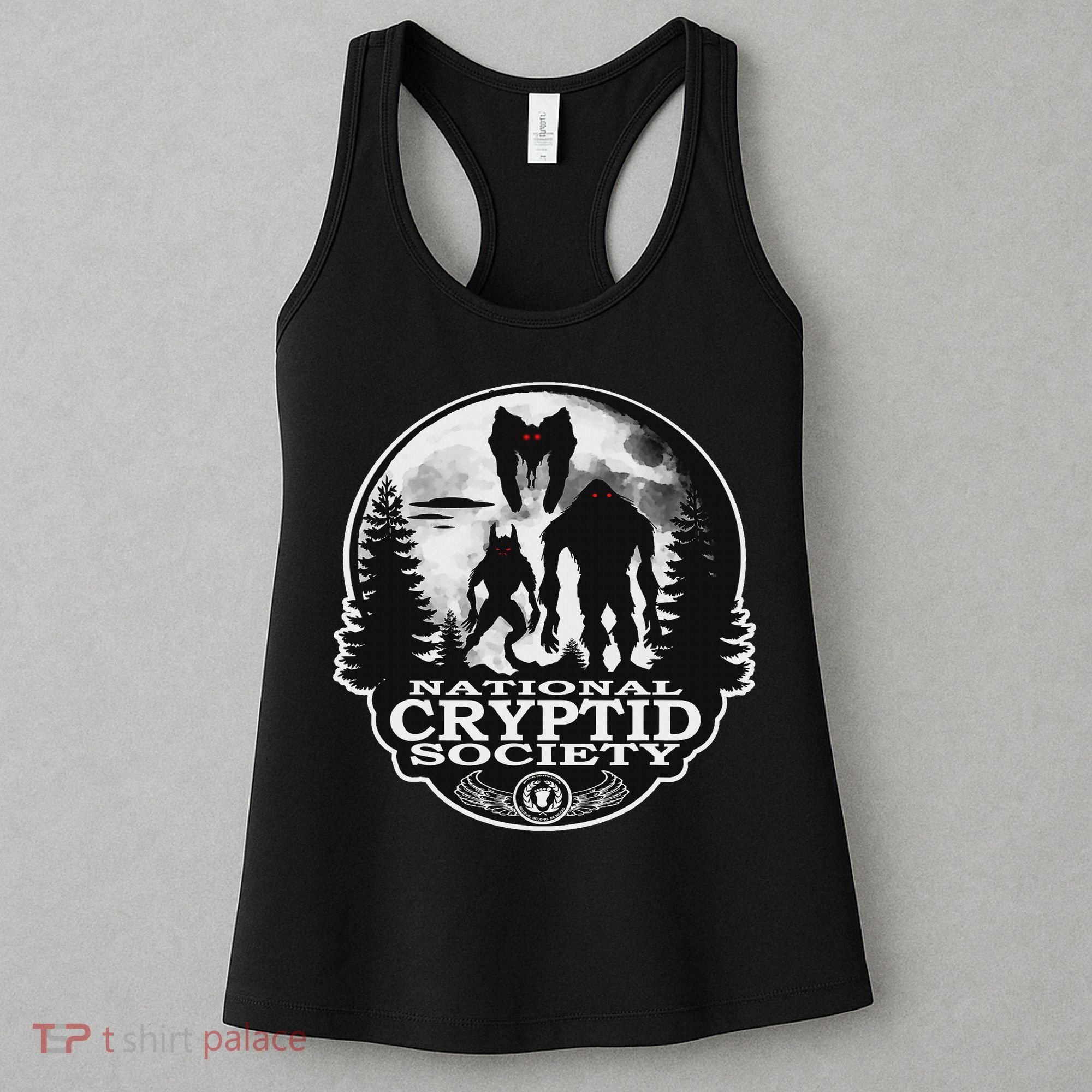 Bigfoot Dogman Mothman Ufo; National Cryptid Society  Women's Tank Top