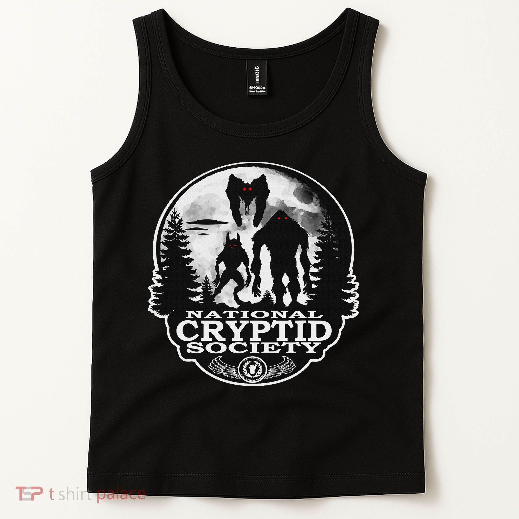 Bigfoot Dogman Mothman Ufo; National Cryptid Society  Tank Top