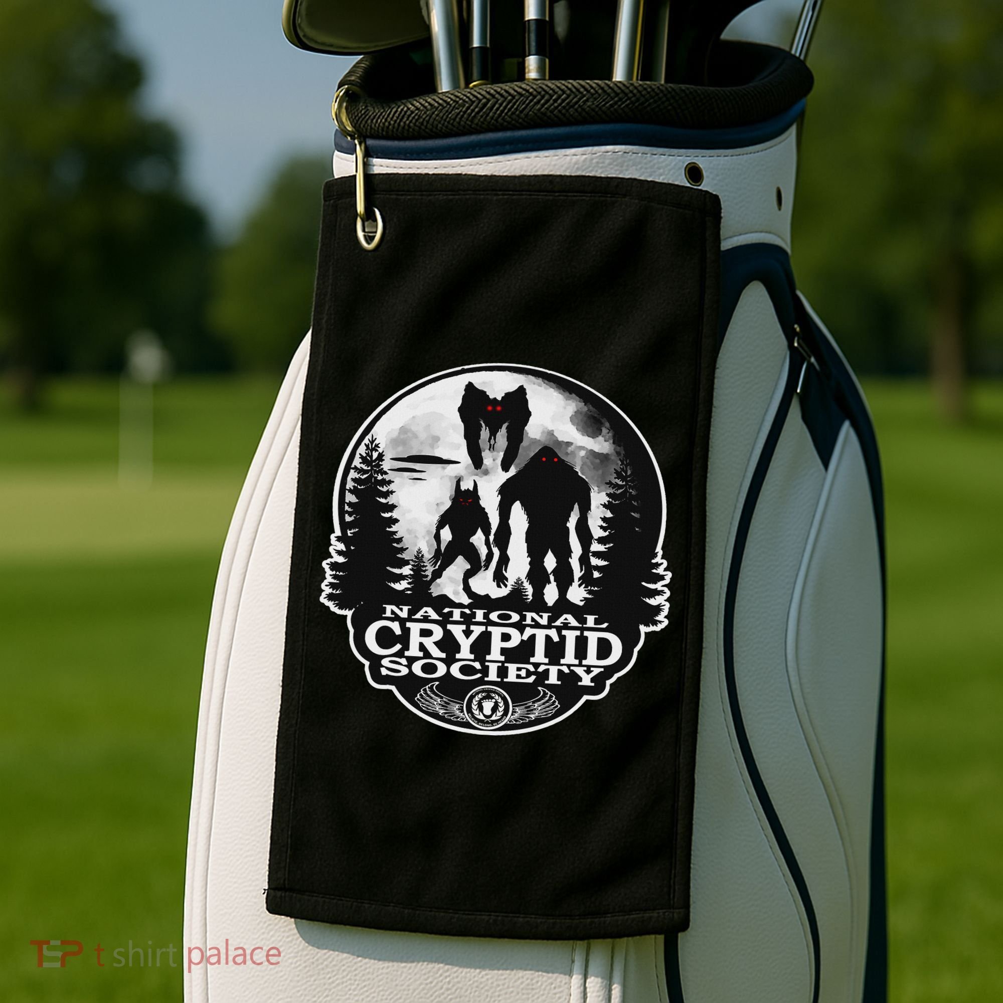 Bigfoot Dogman Mothman Ufo; National Cryptid Society  Golf Towel