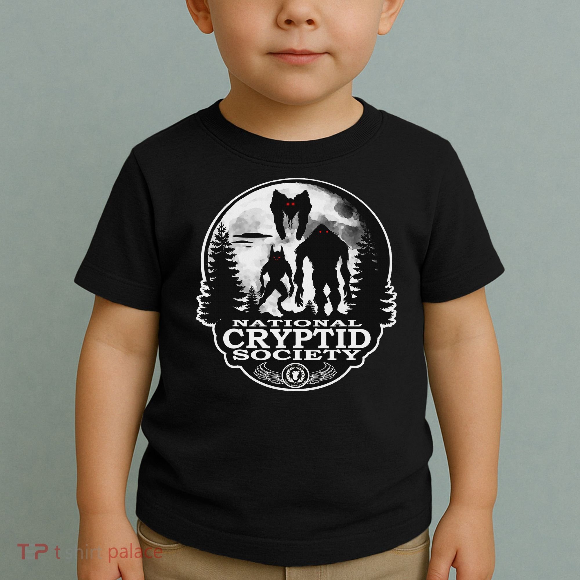 Bigfoot Dogman Mothman Ufo; National Cryptid Society  Toddler T-Shirt