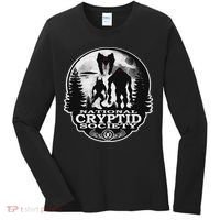Bigfoot Dogman Mothman Ufo; National Cryptid Society  Women's Long Sleeve Shirt thumb 0