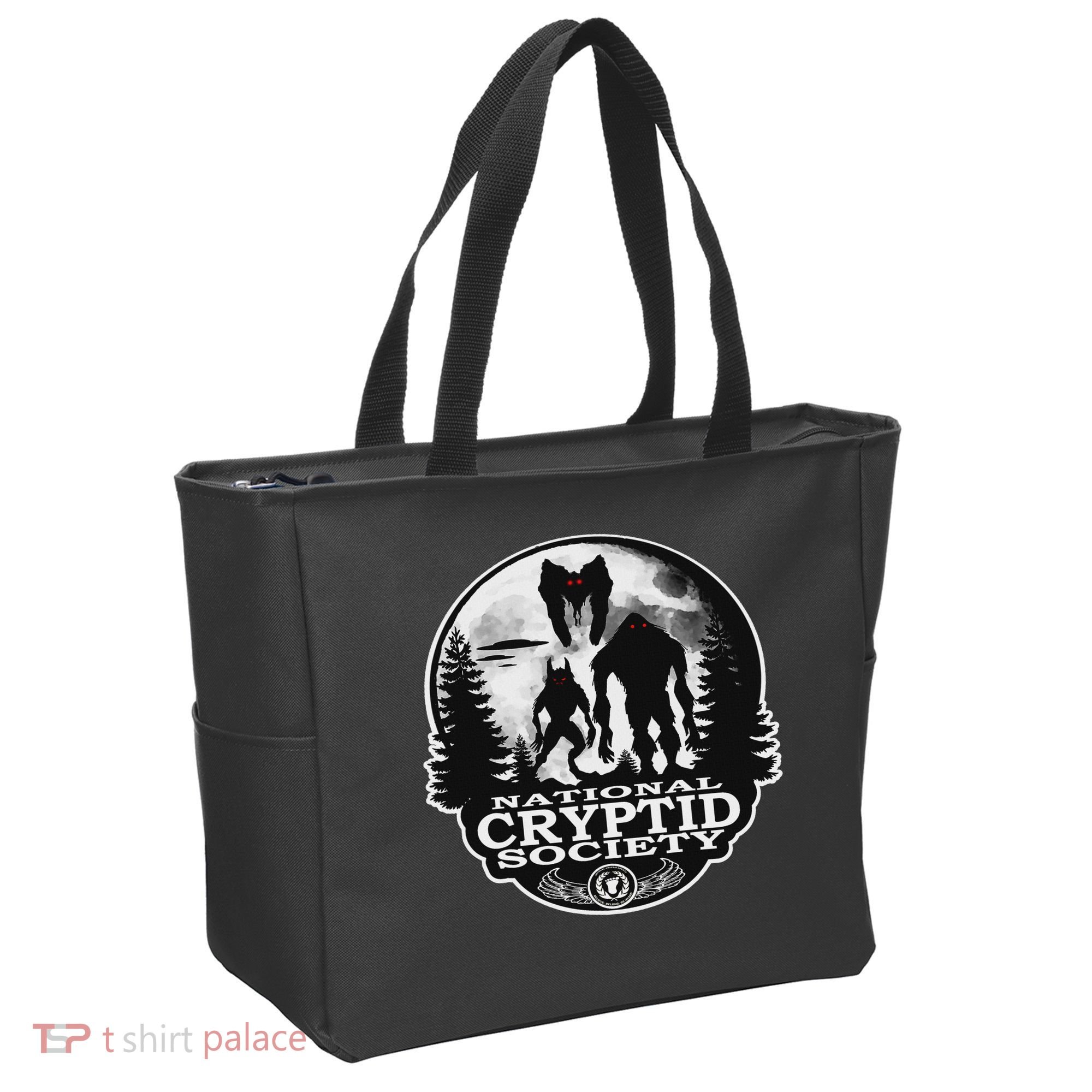 Bigfoot Dogman Mothman Ufo; National Cryptid Society  Tote Bag