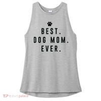 Best Dog Mom Ever Ladies PosiCharge Tri-Blend Wicking Tank thumb 0