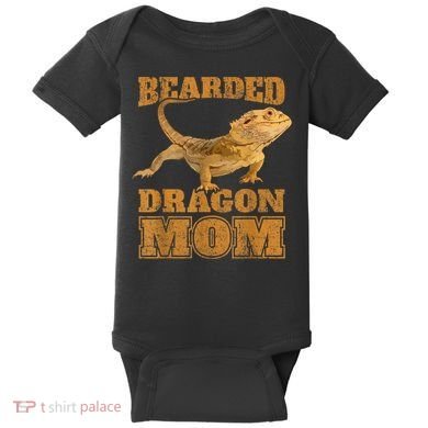 Bearded Dragon Mom Baby Bodysuit