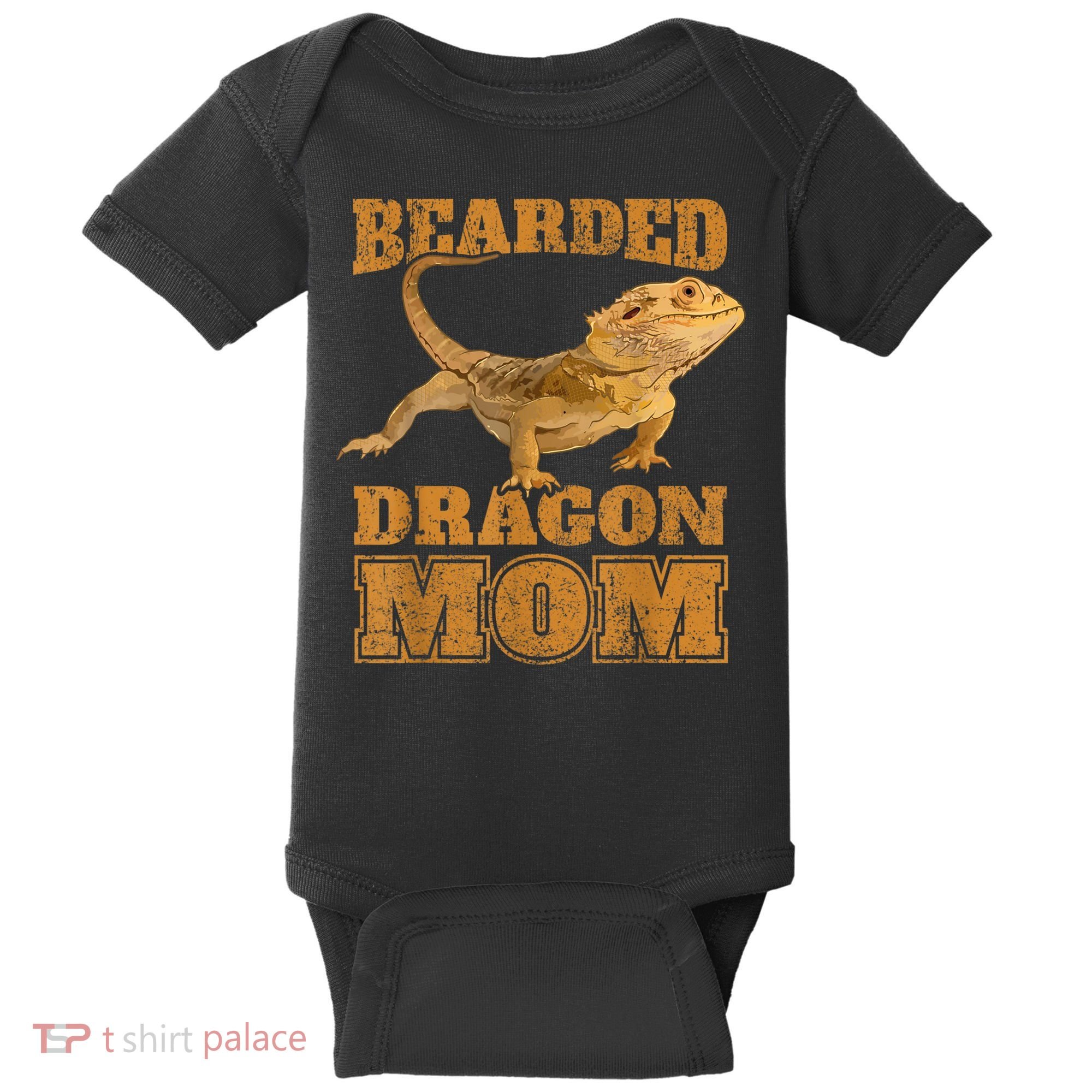 Bearded Dragon Mom Baby Bodysuit
