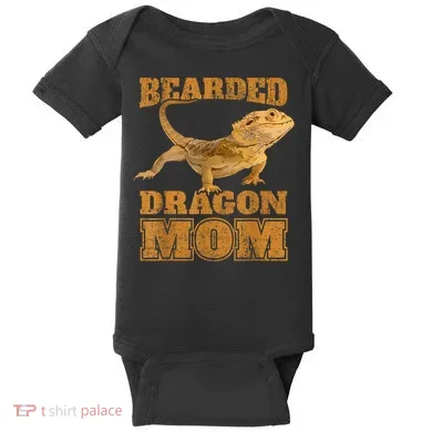 Bearded Dragon Mom Baby Bodysuit