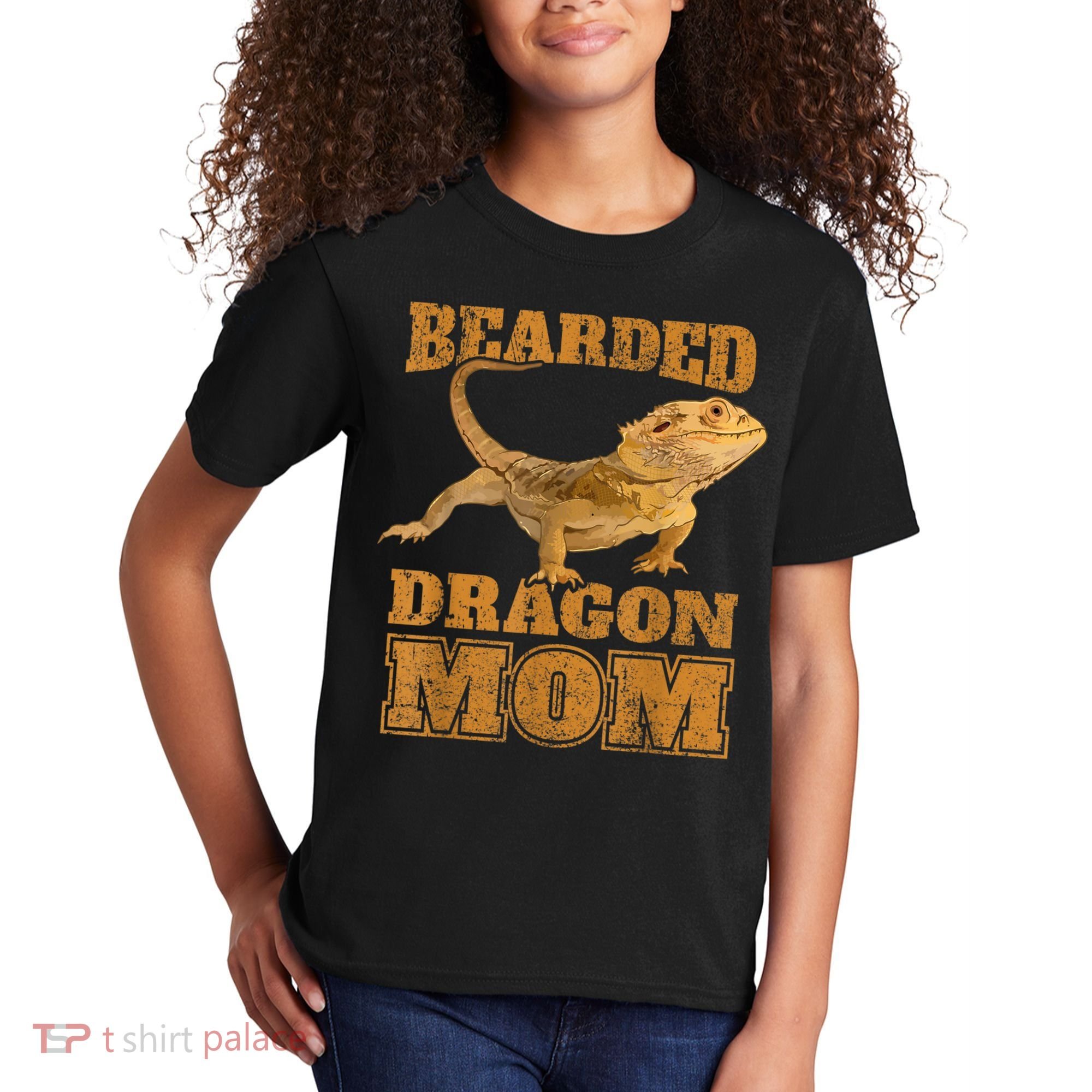Bearded Dragon Mom Kids T-Shirt