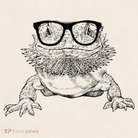 Bearded Dragon Nerdy Glasses Animal Garment-Dyed Women's Muscle Tee thumb 6