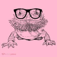 Bearded Dragon Nerdy Glasses Animal Coaster thumb 2