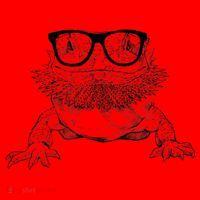 Bearded Dragon Nerdy Glasses Animal Santa Hat thumb 1