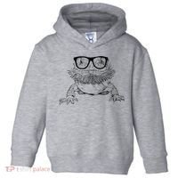 Bearded Dragon Nerdy Glasses Animal Toddler Hoodie thumb 0