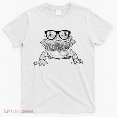 Bearded Dragon Nerdy Glasses Animal T-Shirt