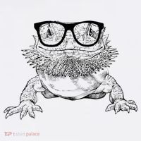 Bearded Dragon Nerdy Glasses Animal T-Shirt thumb 7