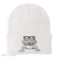 Bearded Dragon Nerdy Glasses Animal Beanie thumb 0