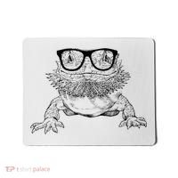 Bearded Dragon Nerdy Glasses Animal Mousepad thumb 0