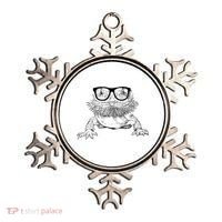 Bearded Dragon Nerdy Glasses Animal Ornament thumb 0