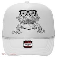 Bearded Dragon Nerdy Glasses Animal Hat thumb 0