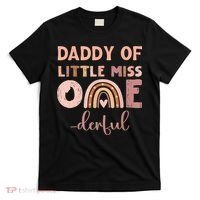 Boho Daddy Of Miss Onederful 1st Birthday Girl Cute T-Shirt thumb 0