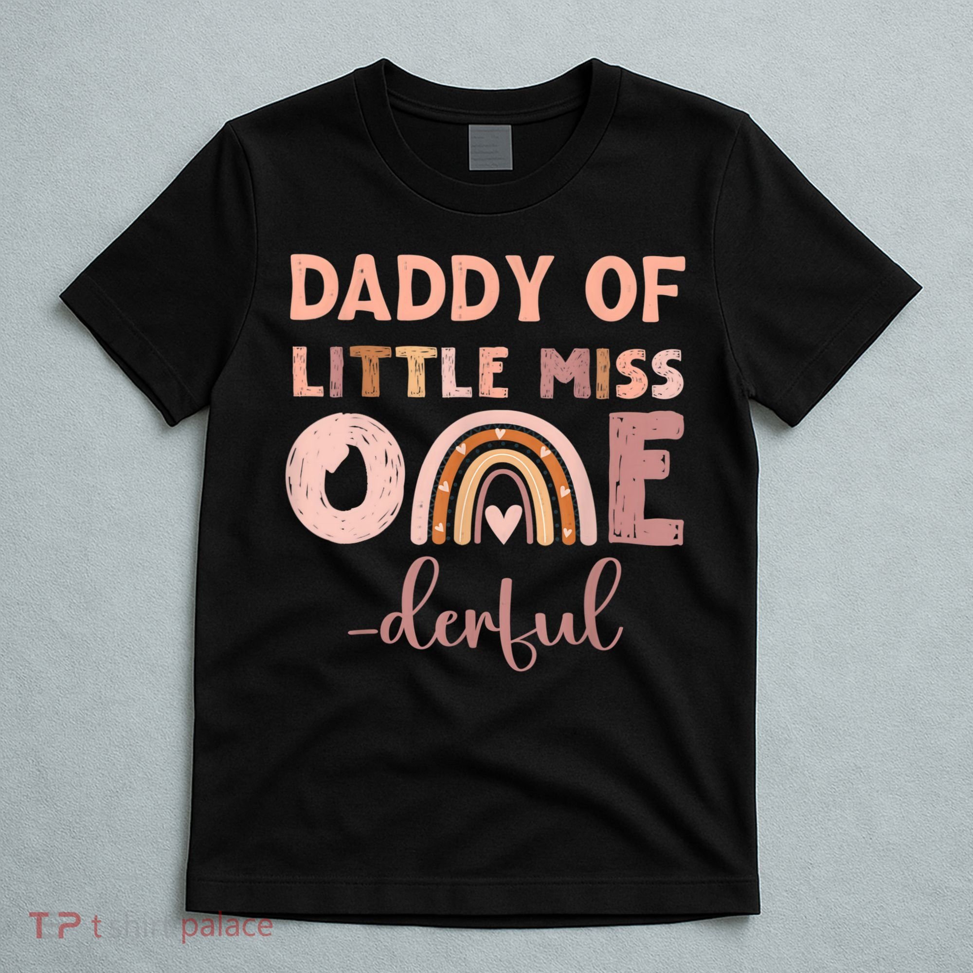 Boho Daddy Of Miss Onederful 1st Birthday Girl Cute T-Shirt