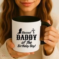 Blessed Daddy Of The Birthday Boy Coffee Mug thumb 3