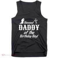 Blessed Daddy Of The Birthday Boy Tank Top thumb 0