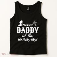 Blessed Daddy Of The Birthday Boy Tank Top thumb 2