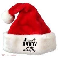 Blessed Daddy Of The Birthday Boy Santa Hat thumb 0