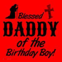 Blessed Daddy Of The Birthday Boy Santa Hat thumb 1