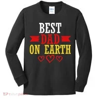 Best Dad On Earth Kids Long Sleeve Shirt thumb 0