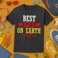 Best Dad On Earth Kids T-Shirt thumb 3