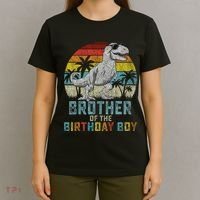Brother Dinosaur Of The Birthday Matching Family T-Shirt thumb 4