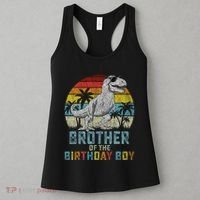 Brother Dinosaur Of The Birthday Matching Family Women's Tank Top thumb 3