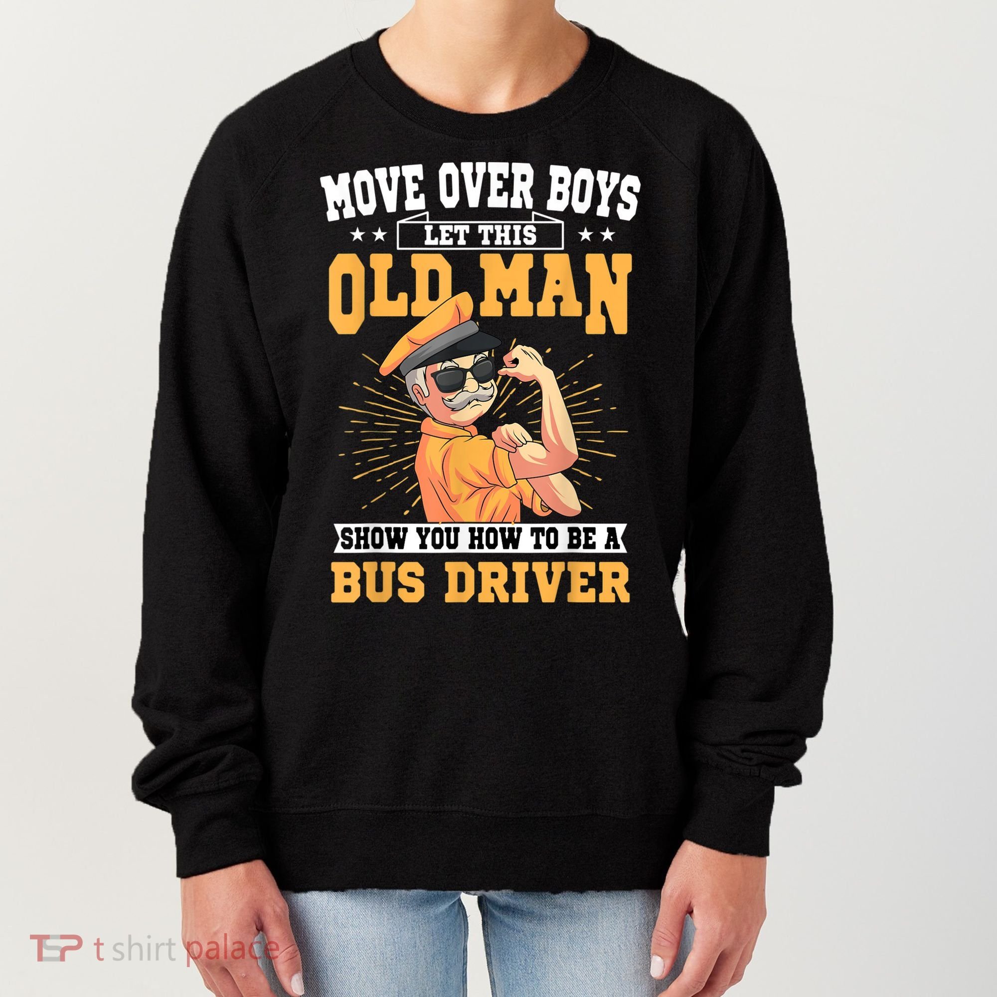 Bus Driver Old Operator Uniform Driving Shuttle Transit Women's Sweatshirt