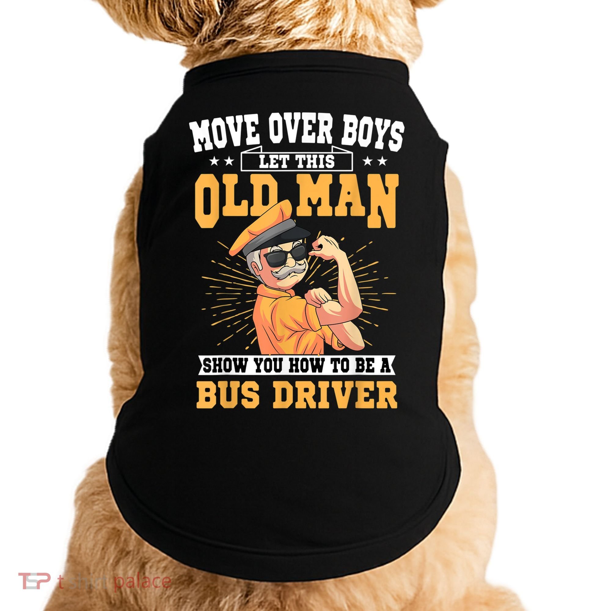 Bus Driver Old Operator Uniform Driving Shuttle Transit Doggie Tank