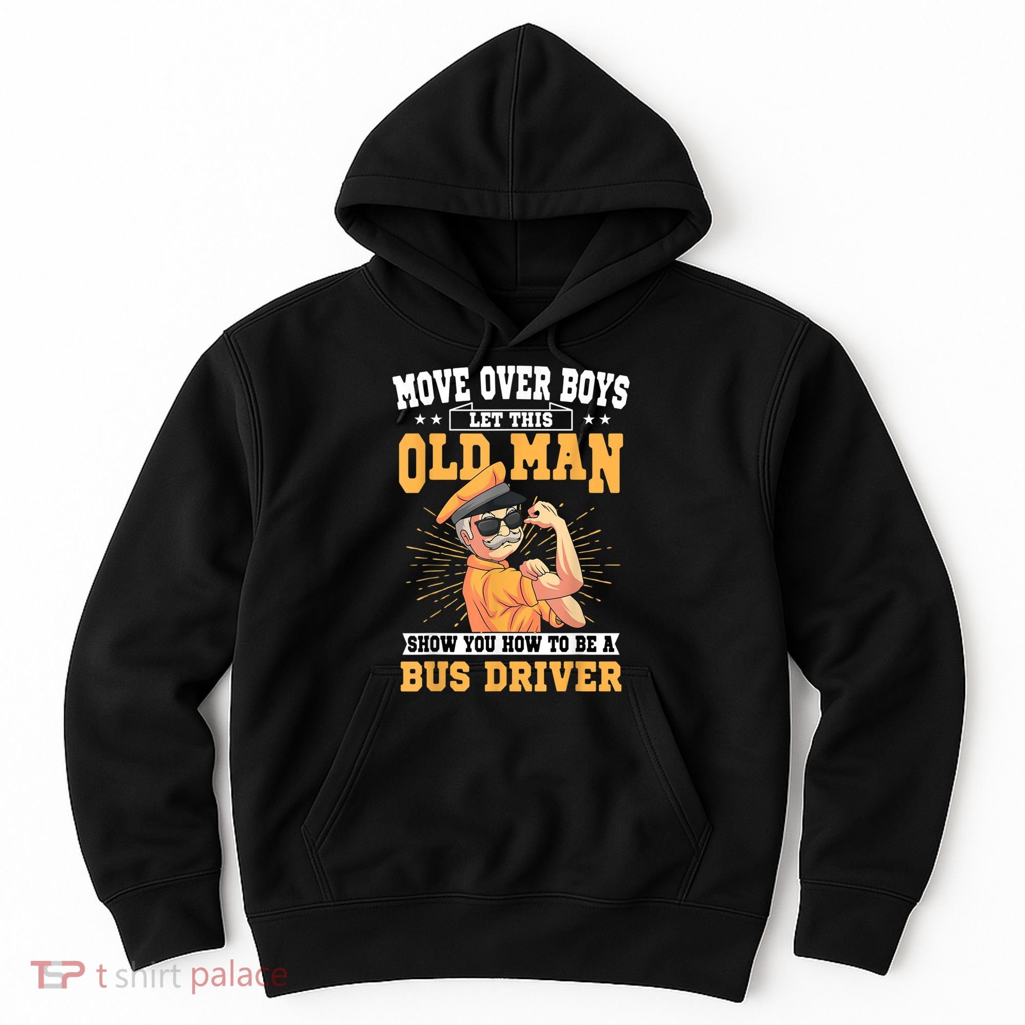 Bus Driver Old Operator Uniform Driving Shuttle Transit Hoodie