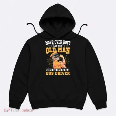 Bus Driver Old Operator Uniform Driving Shuttle Transit Hoodie
