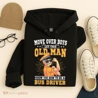 Bus Driver Old Operator Uniform Driving Shuttle Transit Hoodie thumb 4