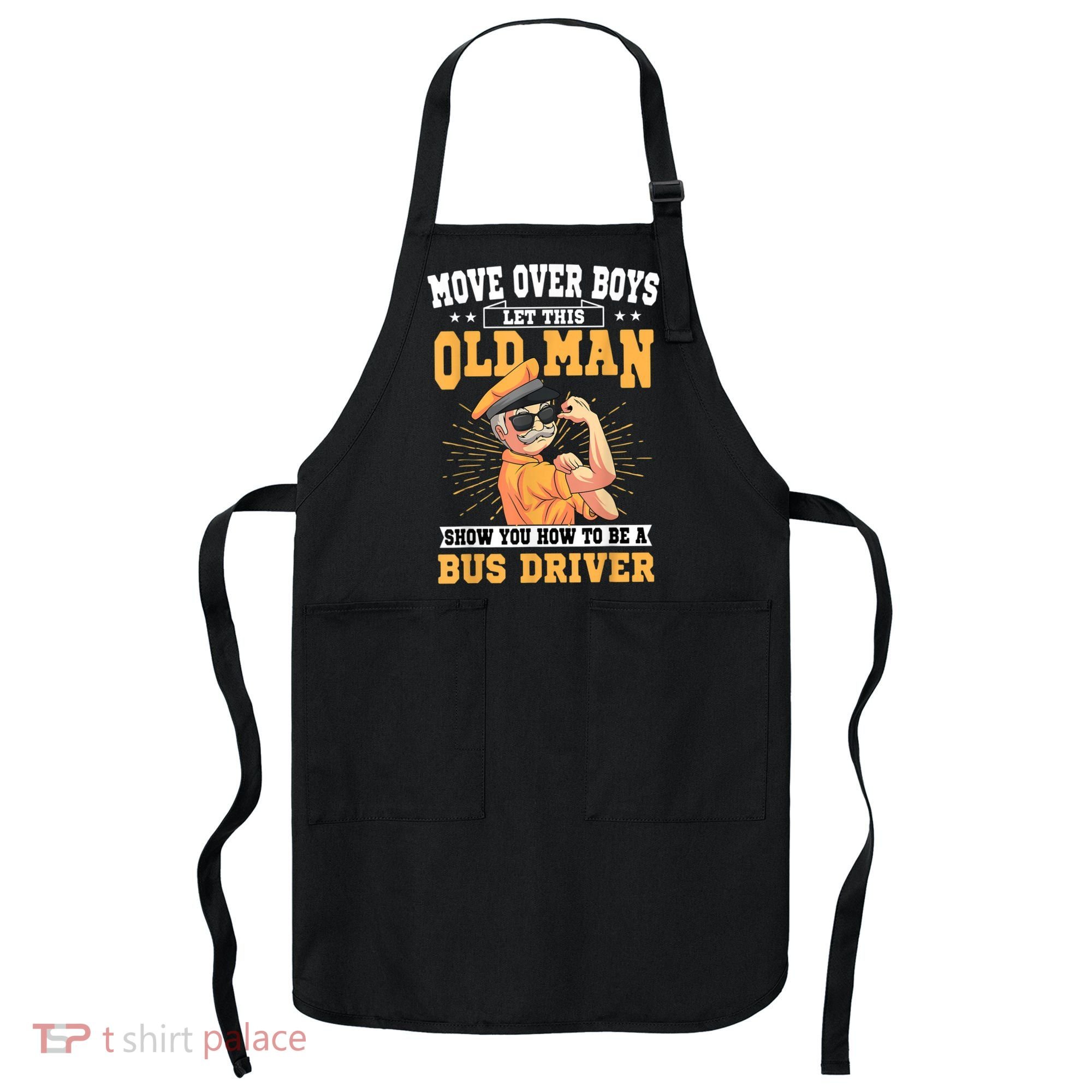 Bus Driver Old Operator Uniform Driving Shuttle Transit Apron