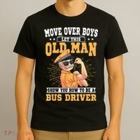 Bus Driver Old Operator Uniform Driving Shuttle Transit T-Shirt thumb 3