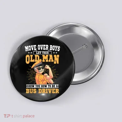 Bus Driver Old Operator Uniform Driving Shuttle Transit Button