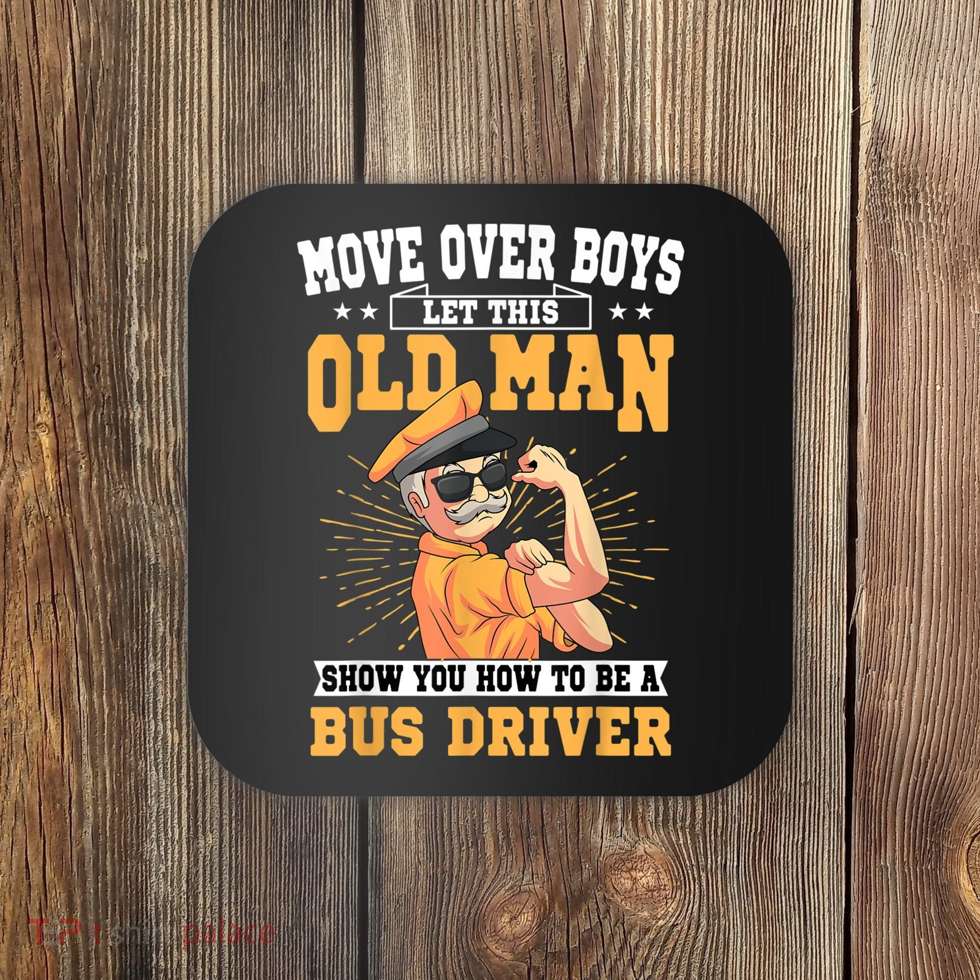 Bus Driver Old Operator Uniform Driving Shuttle Transit Coaster