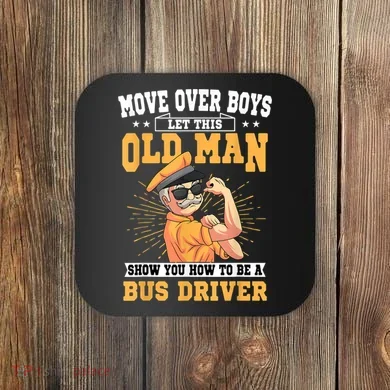 Bus Driver Old Operator Uniform Driving Shuttle Transit Coaster