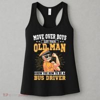 Bus Driver Old Operator Uniform Driving Shuttle Transit Women's Tank Top thumb 3