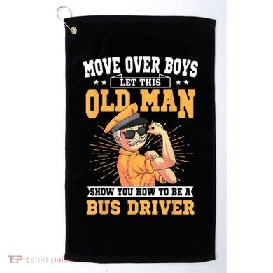 Bus Driver Old Operator Uniform Driving Shuttle Transit Golf Towel